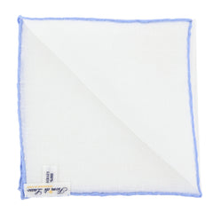 Fiori Di Lusso White Geometric Pocket Square -  x 12" - (FL725171)