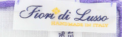 Fiori Di Lusso White Geometric Pocket Square - 12" x 12" (FL725179)