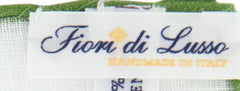 Fiori Di Lusso White Geometric Pocket Square - 12" x 12" (FL726175)