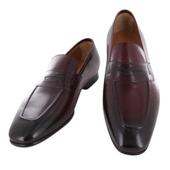 Fiori Di Lusso Burgundy Shoes - Loafers - 6.5/5.5 - (ROMABURG)