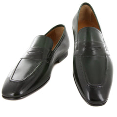 Fiori Di Lusso Green Leather Shoes - Loafers - 6/5 - (ROMAGRN)