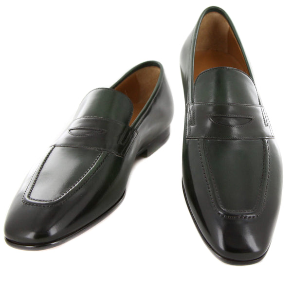 Fiori Di Lusso Green Leather Shoes - Loafers - (ROMAGRN) - Parent