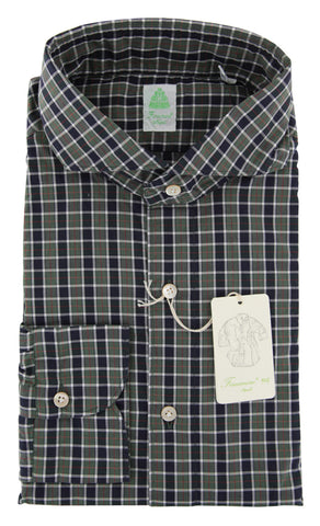 Finamore Napoli Dark Green Shirt - Extra Slim