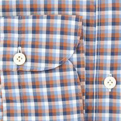 Finamore Napoli Blue Plaid Shirt - Extra Slim - (2018022840) - Parent