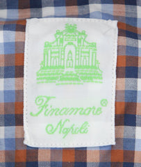 Finamore Napoli Blue Plaid Shirt - Extra Slim - (2018022840) - Parent