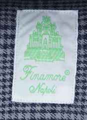 Finamore Napoli Gray Plaid Flannel Shirt - Extra Slim - (OT) - Parent