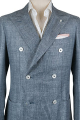 Finamore Napoli Blue Cotton Sportcoat - (GIP951021U) - Parent