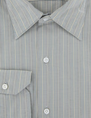 Finamore Napoli Blue Striped Cotton Shirt - Extra Slim - (PU) - Parent