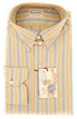 Finamore Napoli Yellow Shirt - Extra Slim