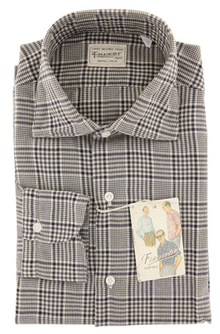 Finamore Napoli Dark Blue Shirt - Extra Slim