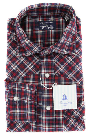 Finamore Napoli Red Shirt - Slim