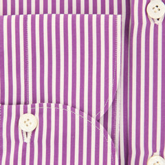 Finamore Napoli Purple Striped Shirt - Extra Slim - (F15182) - Parent