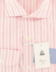 Finamore Napoli Pink Striped Cotton Shirt - Extra Slim - (FC) - Parent