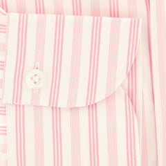 Finamore Napoli Pink Striped Cotton Shirt - Extra Slim - (FC) - Parent