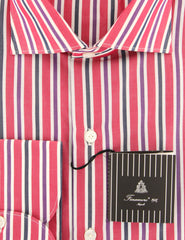Finamore Napoli Red Striped Shirt - Extra Slim - (201803169) - Parent