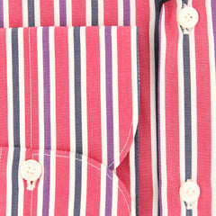 Finamore Napoli Red Striped Shirt - Extra Slim - (201803169) - Parent