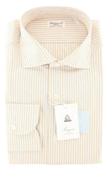 Finamore Napoli Multi-Colored Striped Cotton Shirt - Slim - 16/41  (FUU)