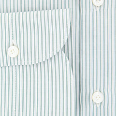 Finamore Napoli Green Striped Shirt - Extra Slim - (2018031613) - Parent