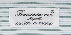 Finamore Napoli Green Striped Shirt - Extra Slim - (2018031613) - Parent