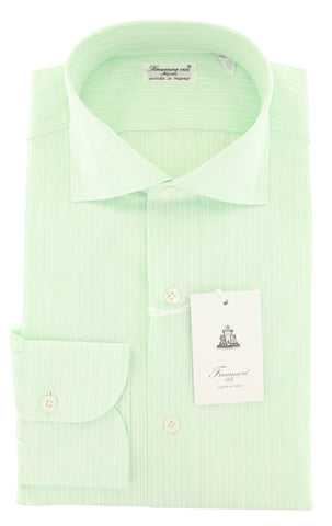 Finamore Napoli Light Green Shirt - Slim