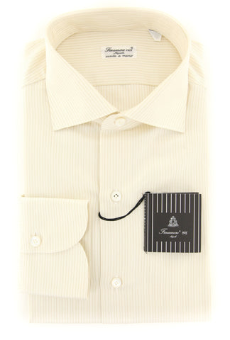 Finamore Napoli Cream Shirt - Extra Slim