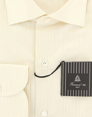 Finamore Napoli Cream Striped Shirt - Extra Slim - (2018031611) - Parent