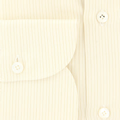 Finamore Napoli Cream Striped Shirt - Extra Slim - (2018031611) - Parent