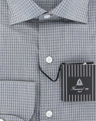 Finamore Napoli Gray Fancy Shirt - Extra Slim - (2018031610) - Parent