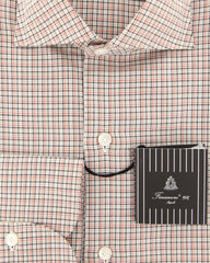 Finamore Napoli Off White Plaid Shirt - Extra Slim - (2018022324) - Parent