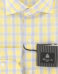 Finamore Napoli Yellow Plaid Shirt - Slim - (FN818172) - Parent