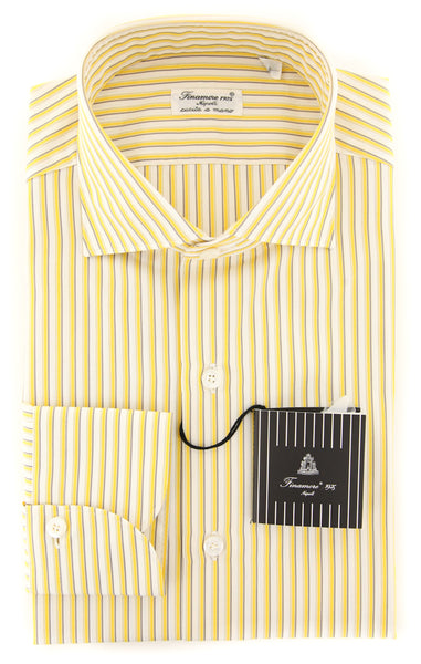Finamore Napoli Yellow Shirt - Extra Slim - (F1229176) - Parent