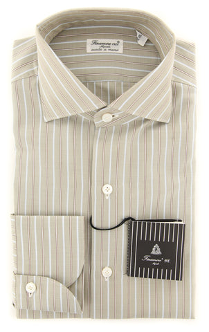 Finamore Napoli Beige Shirt - Extra Slim