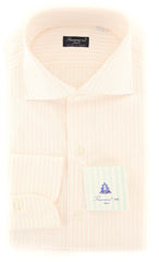 Finamore Napoli White Striped Shirt - Slim - 16/41 - (2018030115)