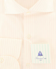 Finamore Napoli White Striped Shirt - Slim - (2018030115) - Parent