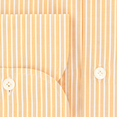 Finamore Napoli Orange Striped Shirt - Slim - (2018031429) - Parent