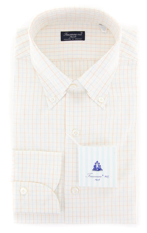 Finamore Napoli Off White Shirt - Slim