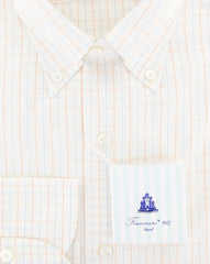 Finamore Napoli Off White Check Shirt - Slim - (201803146) - Parent