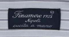 Finamore Napoli Light Blue Striped Shirt - Slim - (201803015) - Parent