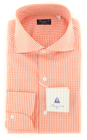 Finamore Napoli Orange Shirt - Slim
