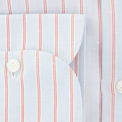 Finamore Napoli Light Blue Striped Shirt - Slim - (2018031514) - Parent