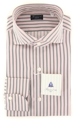 Finamore Napoli Pink Shirt - Slim