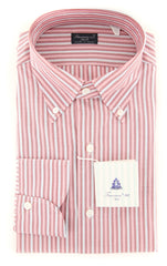 Finamore Napoli Pink Striped Shirt - Slim - 17/43 - (2018030114)