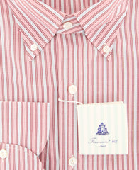 Finamore Napoli Pink Striped Shirt - Slim - (2018030114) - Parent