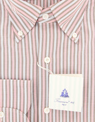 Finamore Napoli Pink Striped Shirt - Slim - (2018030113) - Parent