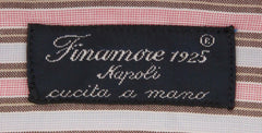 Finamore Napoli Pink Striped Shirt - Slim - (2018030113) - Parent