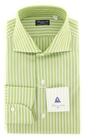 Finamore Napoli Light Green Shirt - Slim