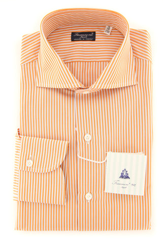 Finamore Napoli Orange Shirt - Slim