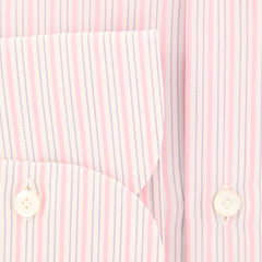 Finamore Napoli Pink Striped Shirt - Slim - (FN828174) - Parent