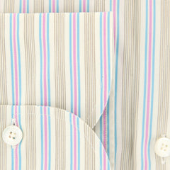 Finamore Napoli Turquoise Striped Shirt - Slim - (201803017) - Parent