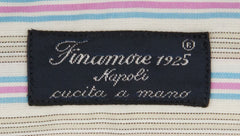 Finamore Napoli Turquoise Striped Shirt - Slim - (201803017) - Parent